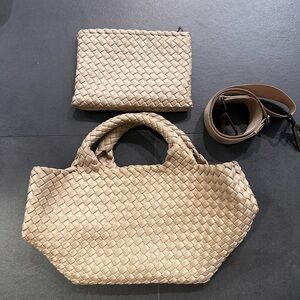 Naghedi St Barth’s Small Tote in Ecru